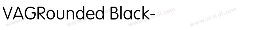 VAGRounded Black字体转换